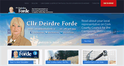 Desktop Screenshot of deirdreforde.ie